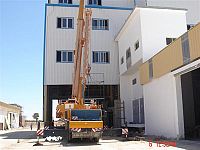 Steel frame farm buildings